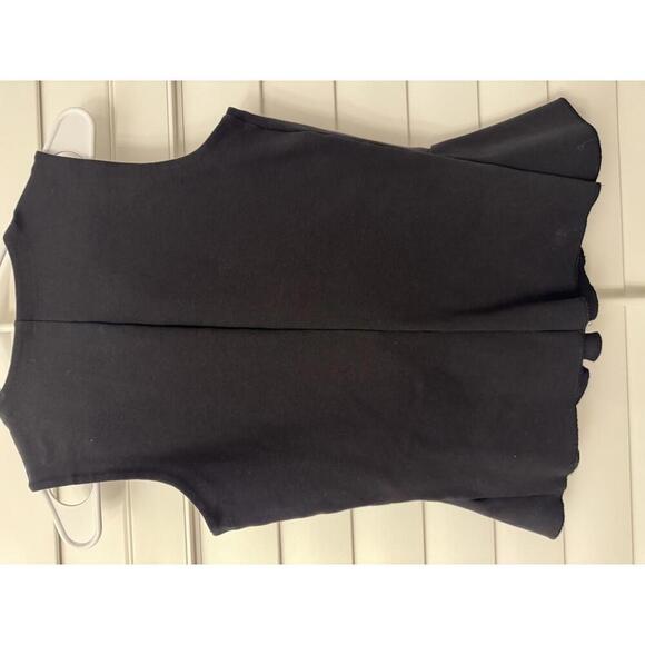 J.Crew black sleeveless peplum top size Small - Picture 3 of 5